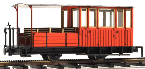 Ferro Train 1104-21 - Austrian BRB B21 2-axle coach, half open, red